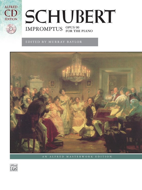 Schubert: Impromptus D899 Opus 90 for Piano published by Alfred (Book & CD)