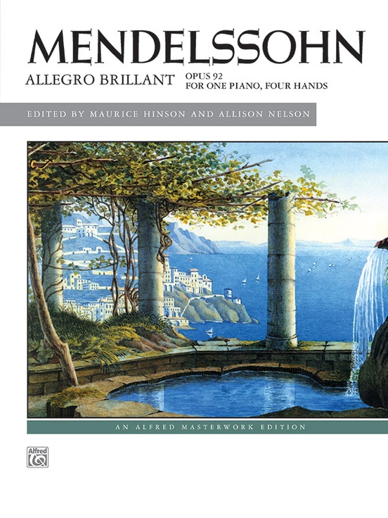 Mendelssohn: Allegro brillant Opus 92 for Piano Duet published by Alfred