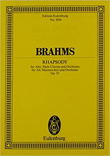 Brahms: Rhapsody Opus 53 (Study Score) published by Eulenburg