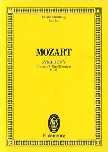 Mozart: Symphony No. 33 Bb major KV 319 (Study Score) published by Eulenburg