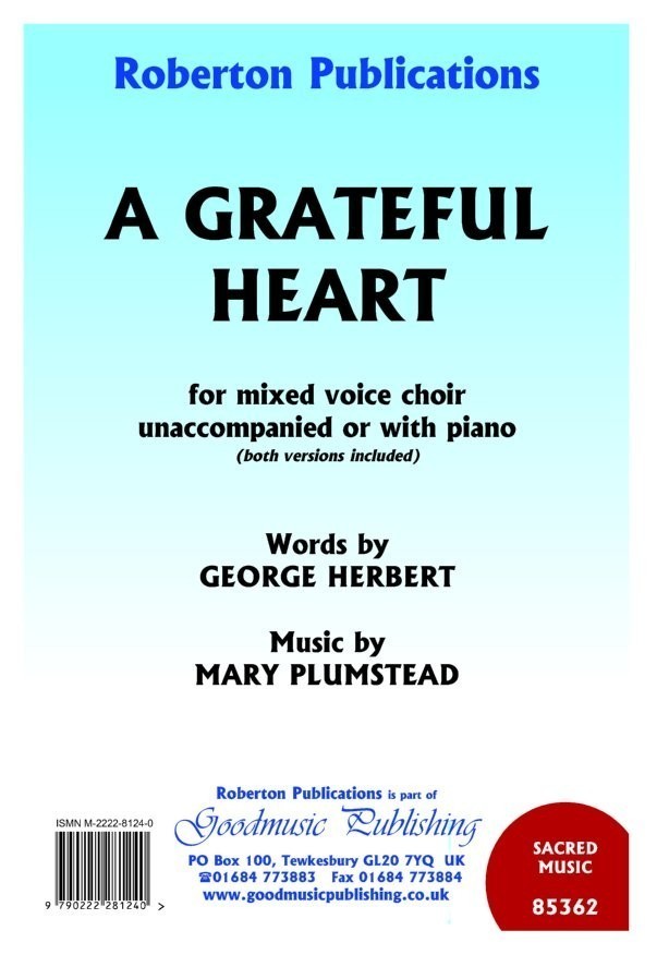 Plumstead: Grateful Heart SATB published by Goodmusic Publishing