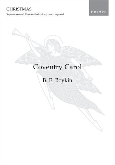 Boykin: Coventry Carol SSAA published by OUP