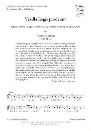 Wingham: Vexilla Regis prodeunt SATB published by OUP