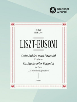 Liszt: 6 Etudes after Paganini Volume 2 for Piano published by Breitkopf