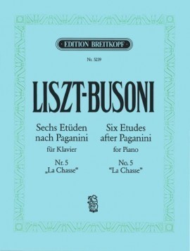 Liszt: 6 Etudes after Paganini Volume 5 for Piano published by Breitkopf