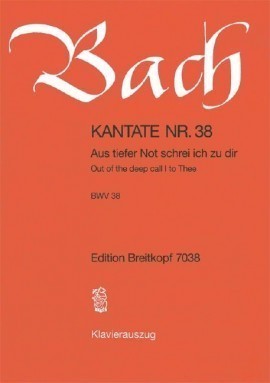 Bach: Cantata No 38 published by Breitkopf & Hartel - Vocal Score