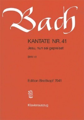 Bach: Cantata No 41 published by Breitkopf & Hartel - Vocal Score