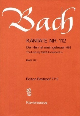 Bach: Cantata No 112 published by Breitkopf & Hartel - Vocal Score