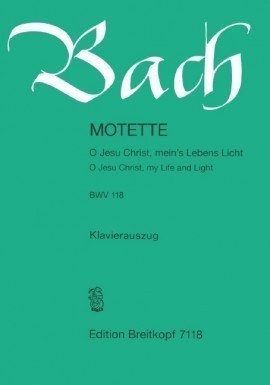 Bach: Cantata No 118 published by Breitkopf & Hartel - Vocal Score