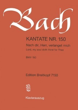 Bach: Cantata No 150 published by Breitkopf & Hartel - Vocal Score