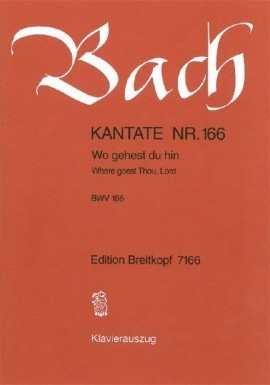 Bach: Cantata No 166 published by Breitkopf & Hartel - Vocal Score