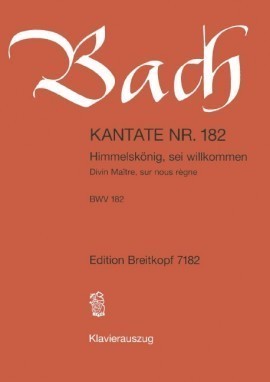 Bach: Cantata No 182 published by Breitkopf & Hartel - Vocal Score