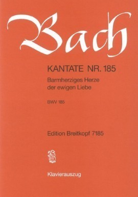 Bach: Cantata No 185 published by Breitkopf & Hartel - Vocal Score