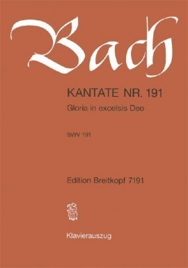 Bach: Cantata No 191 published by Breitkopf & Hartel - Vocal Score