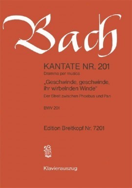 Bach: Cantata No 201 published by Breitkopf & Hartel - Vocal Score