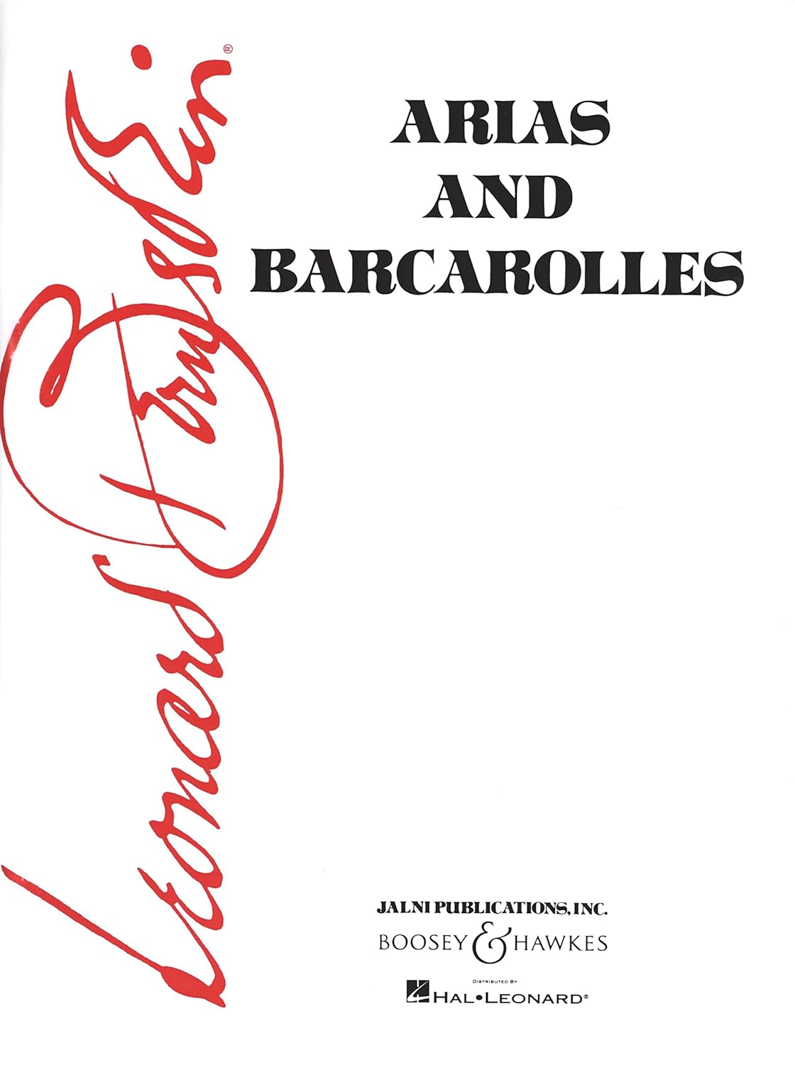 Bernstein: Arias & Bacarolles published by Boosey & Hawkes