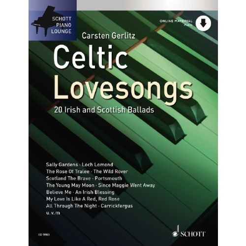 Piano Lounge: Celtic Lovesongs published by Schott (Book/Online Audio)