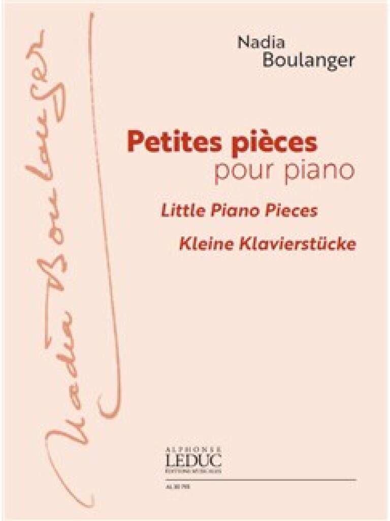 Boulanger: Petites Pieces for Piano published by Leduc