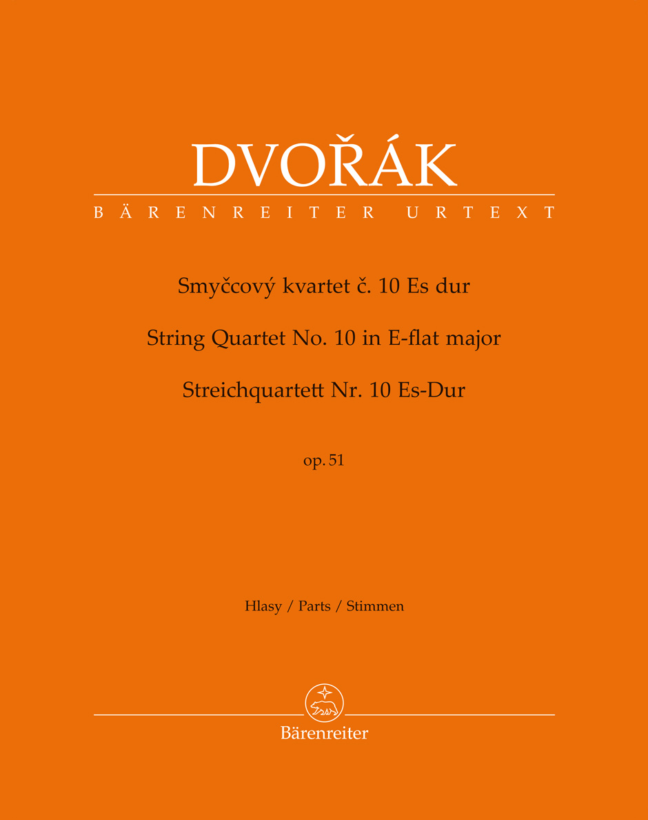 Dvorak: String Quartet No 10 in Eb Opus 51 published by Barenreiter