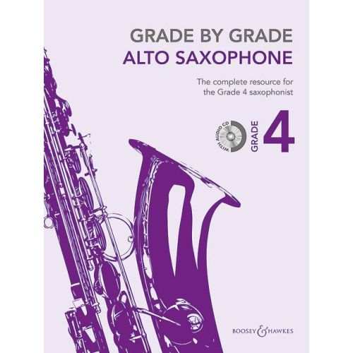 Grade by Grade Alto Saxophone - Grade 4 published by Boosey & Hawkes (Book & CD)