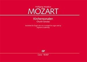 Mozart: 17 Church Sonatas for Organ published by Carus Verlag