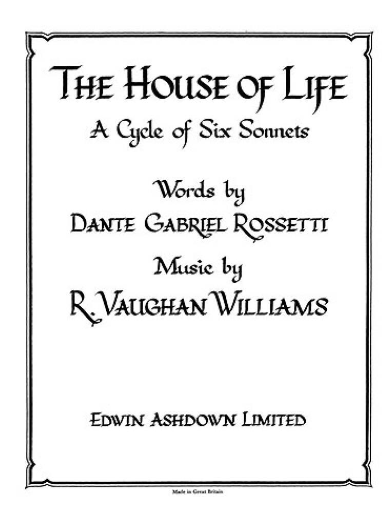 Vaughan Williams: The House of Life published by Ashdown