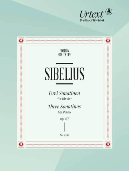 Sibelius: 3 Sonatinas Opus 67 for Piano published by Breitkopf