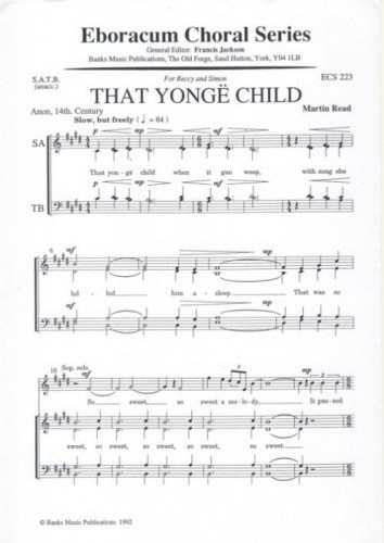 Read: That Yonge Child SATB published by Eboracum