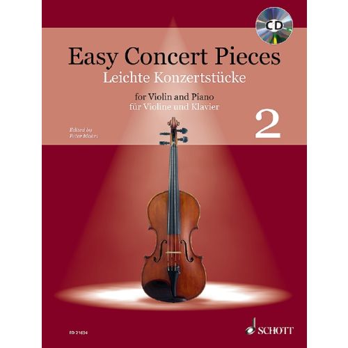 Easy Concert Pieces 2 - Violin published by Schott (Book & CD)