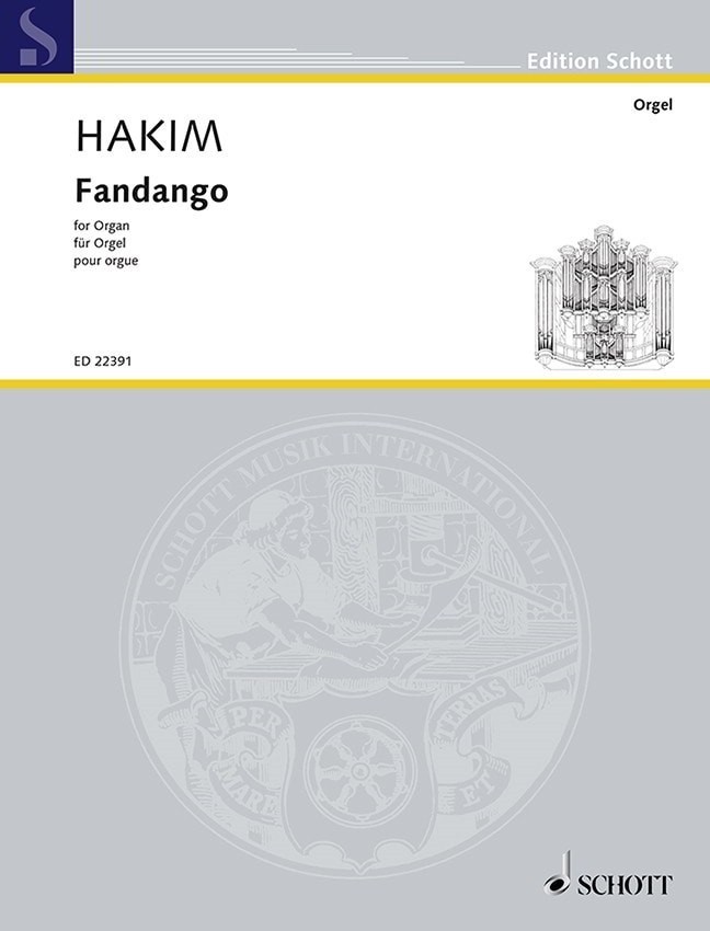 Hakim: Fandango for Organ published by Schott