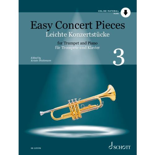 Easy Concert Pieces 3 - Trumpet published by Schott (Book/Online Audio)