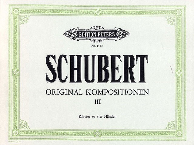 Schubert: Original Composition Volume 3 for Piano Duet published by Peters Edition