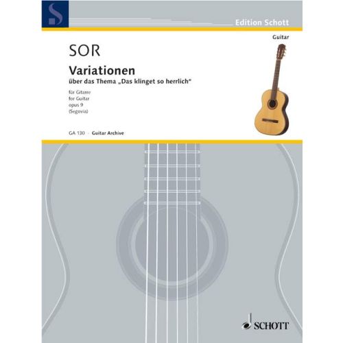 Sor: Variations for Guitar published by Schott