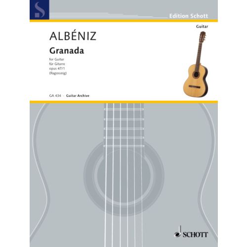 Albeniz: Granada for Guitar published by Schott