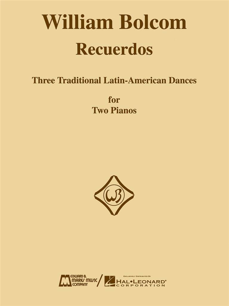 Bolcom: Recuerdos for Two Pianos published by Hal Leonard