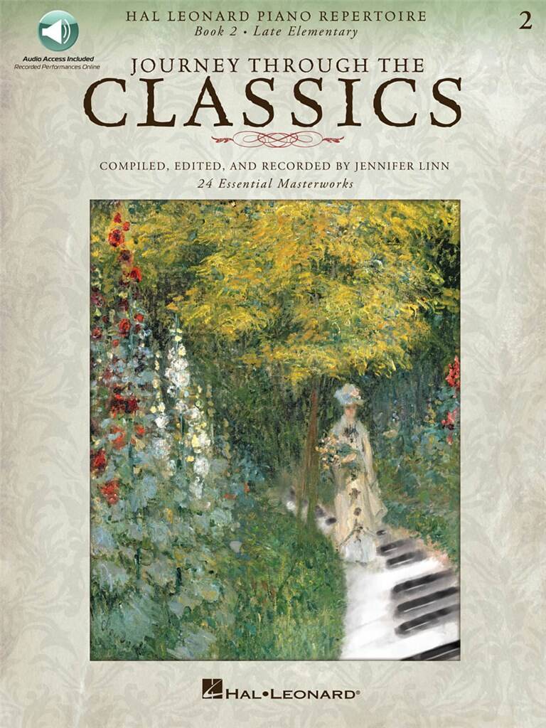 Journey Through the Classics: Book 2 for Piano published by Hal Leonard (Book/Online Audio)