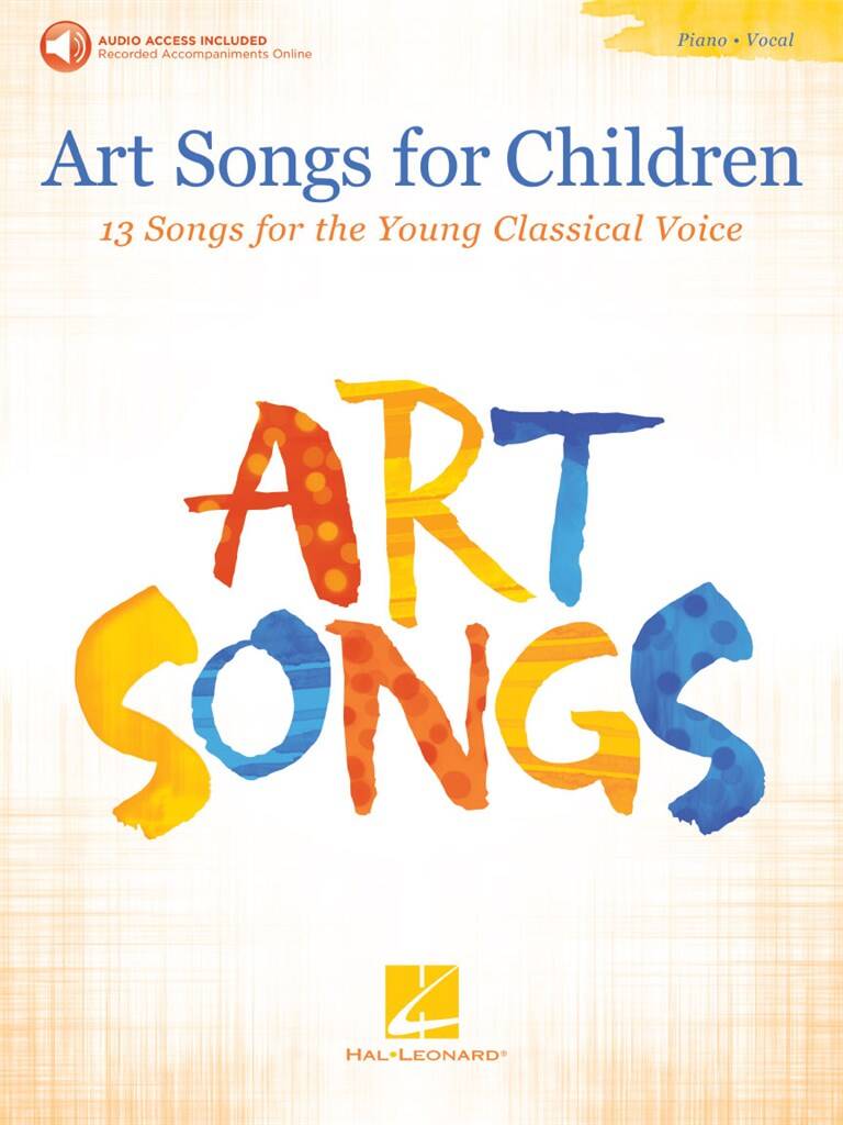 Art Songs for Children published by Hal Leonard (Book/Online Audio)