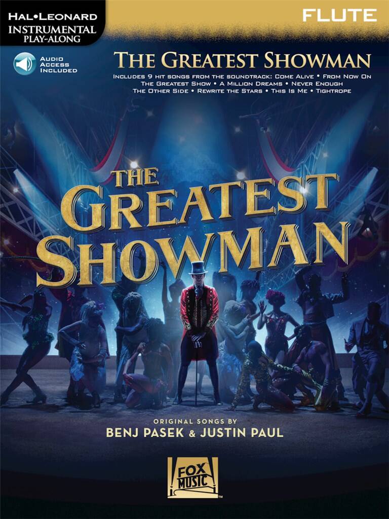 The Greatest Showman - Flute published by Hal Leonard (Book/Online Audio)