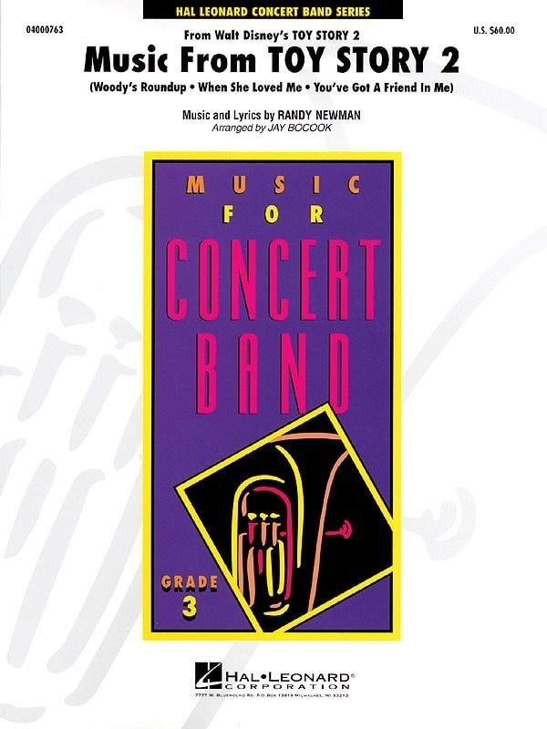 Music from Toy Story 2 for Concert band published by Hal Leonard - Set (Score & Parts)