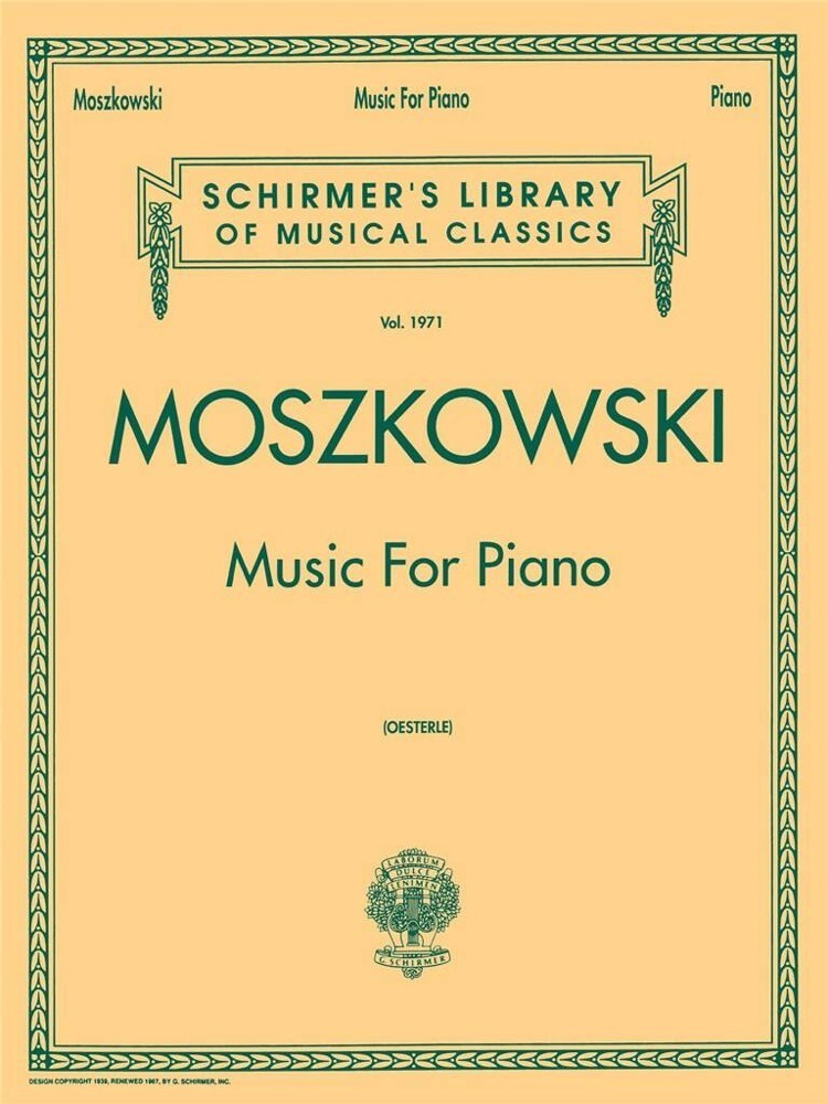 Moszkowski: Music for Piano published by Schirmer