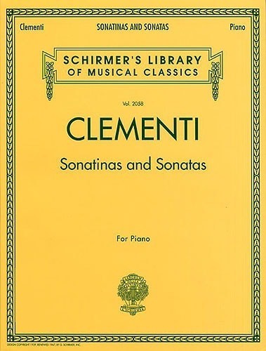 Clementi: Sonatinas And Sonatas for Piano published by Schirmer