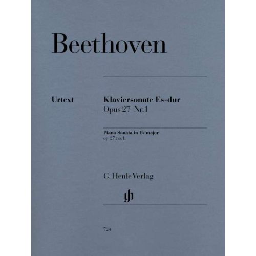 Beethoven: Sonata in Eb Opus 27 No 1 for Piano published by Henle Urtext