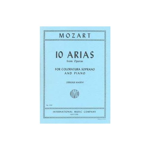 Mozart: 10 Arias from Operas for Coloratura Soprano Voice published by IMC