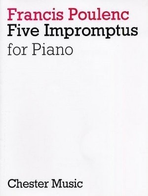 Poulenc: 5 Impromptus for Piano published by Chester