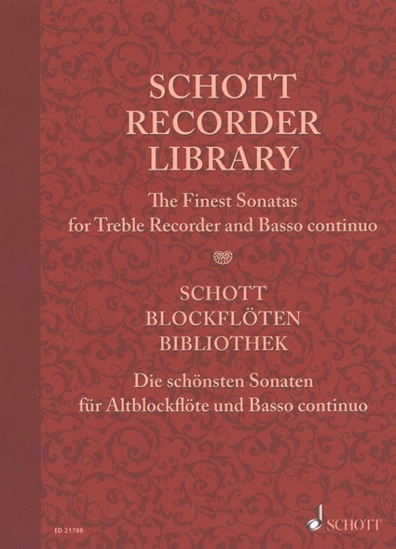 Schott Recorder Library for Treble Recorder published by Schott