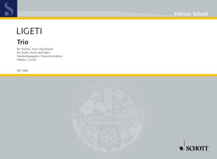 Ligeti: Trio (Study Score) published by Schott