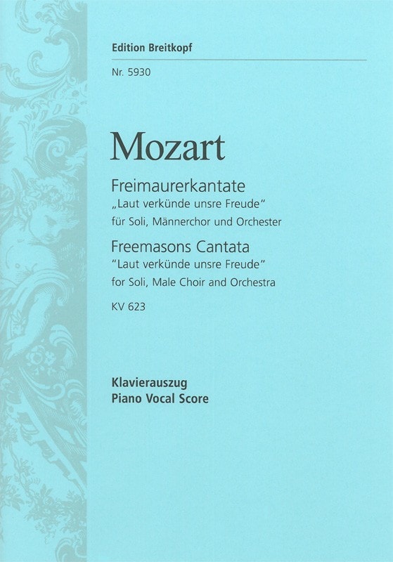 Forwoods ScoreStore | Mozart: Freimaurerkantate (K623) published by ...