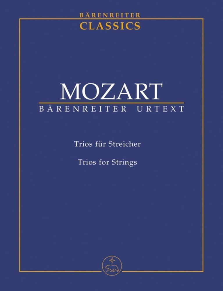 Mozart: Trios for Strings (K.563,562e,266/271f) (Study Score) published by Barenreiter