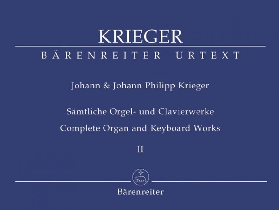 Krieger: Complete Organ & Keyboard Works II published by Barenreiter