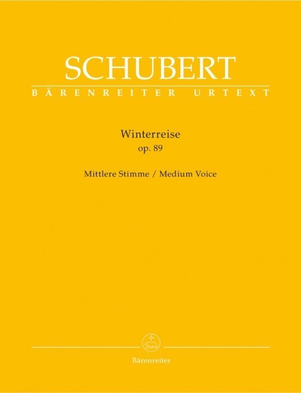 Schubert: Winterreise Op89 D911 for Medium Voice published by Barenreiter